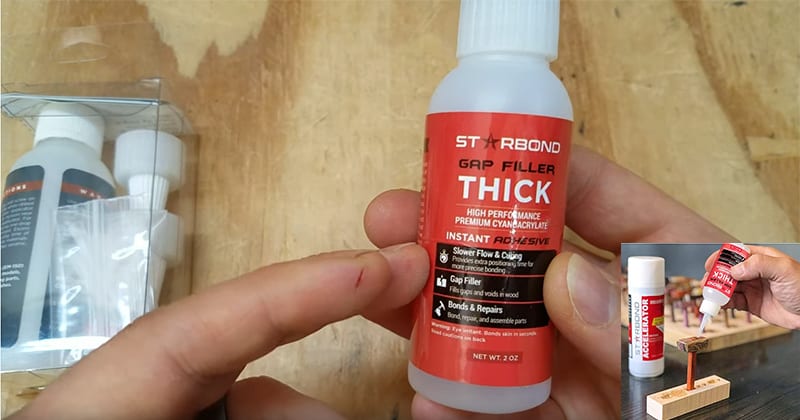 Starbond Heavy Thin Premium CA Super Glue application