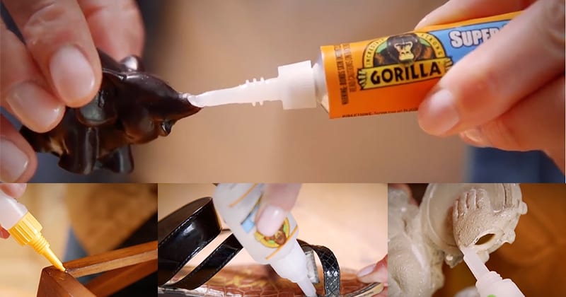 Gorilla Clear Super Glue Gel application