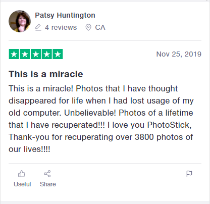 Photo Stick trustpilot Reviews