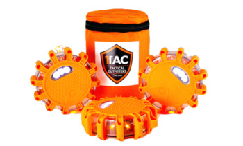 Roadside car led safety discs