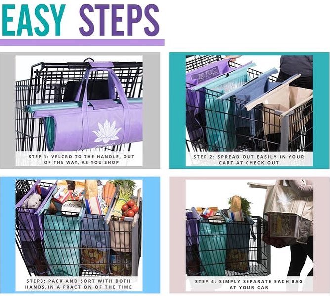 steps on how to use lotus trolley bags
