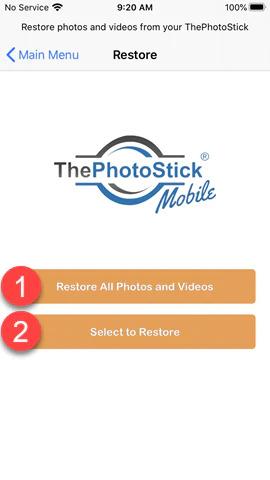 options for restoring photos and videos