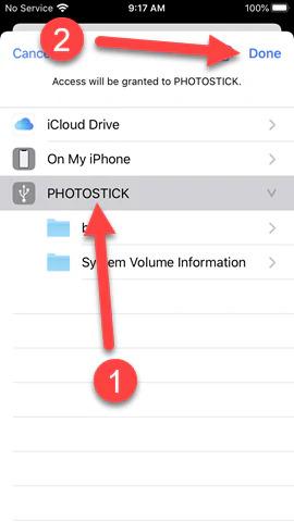select photostick device
