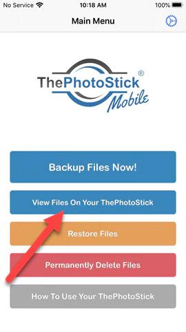 view files on photo stick
