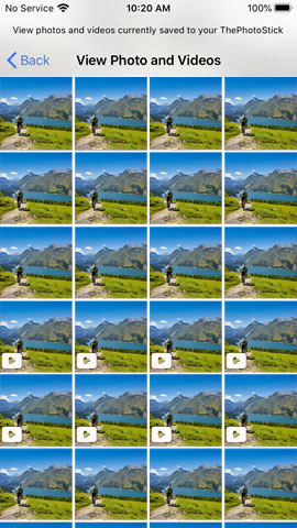 media files on photostick