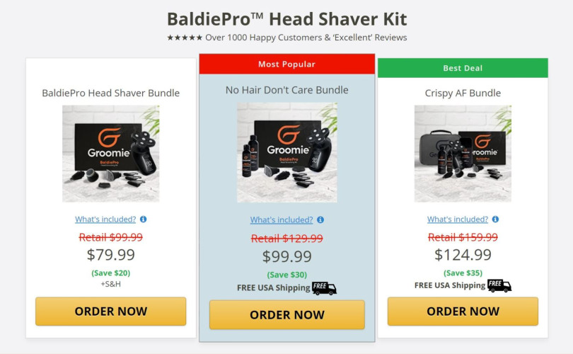 groomie shaver cart