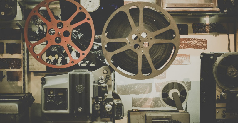 old 16mm film projector