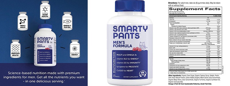 SmartyPants Vitamins for men