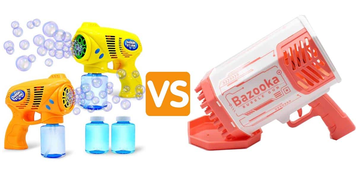 Bubble Blaster Gun Vs. Bazooka Bubble Gun