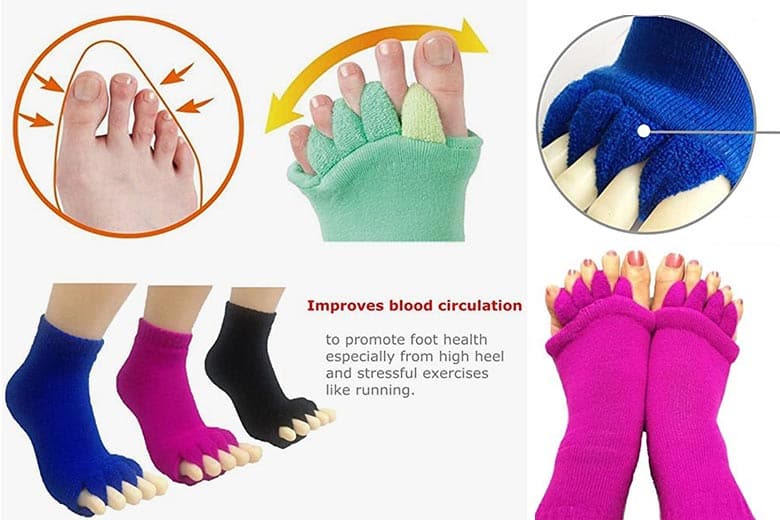 ReachTop Toe Separator Socks use