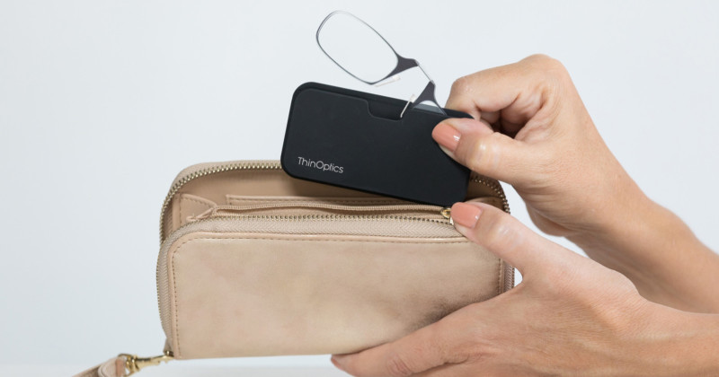 thinoptics case and glasses