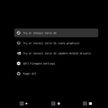 booting zorin os