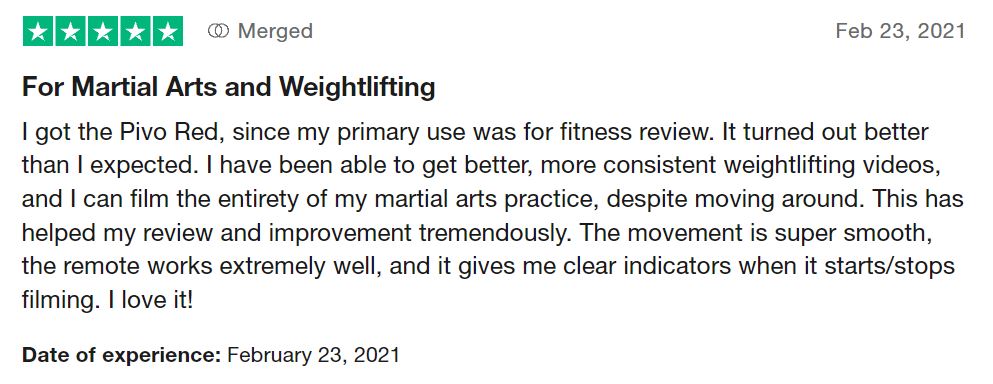 pivo for martial arts and weightlifting