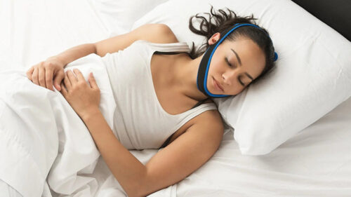 snore strap women sleeping
