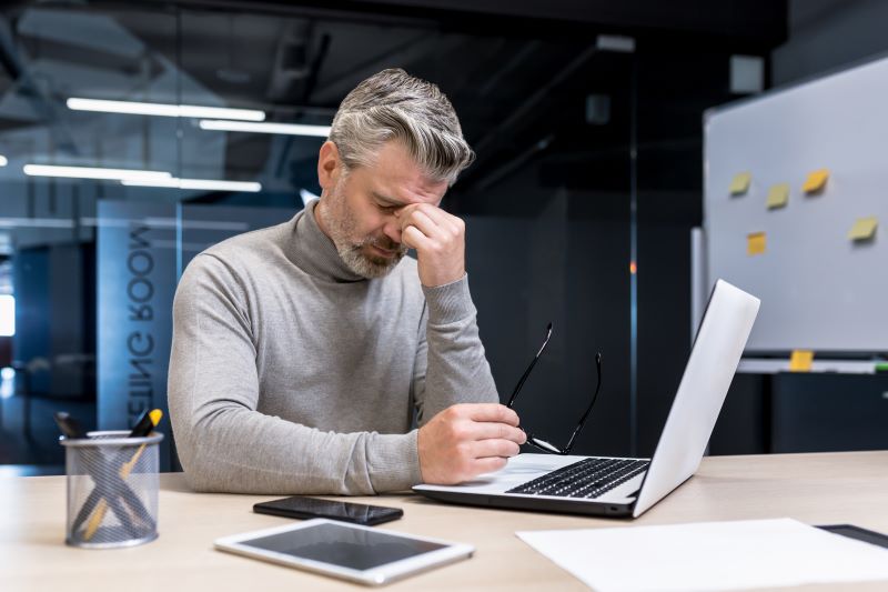low testosterone bad focus at work