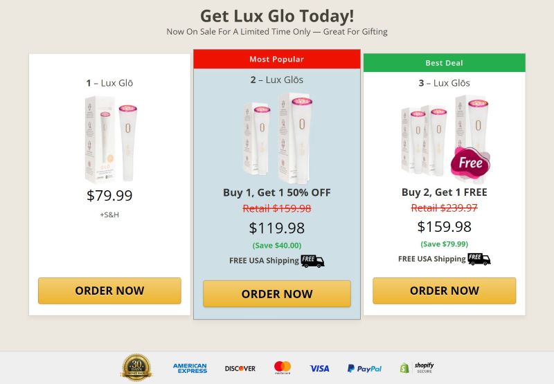 lux glo cart