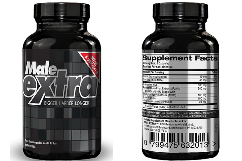 Male Extra Supplement Facts