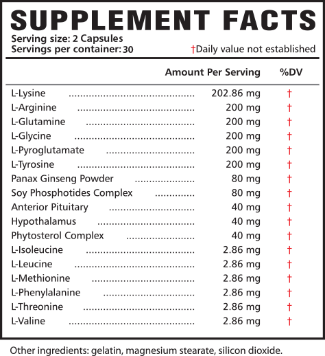 GenFX Ingredients