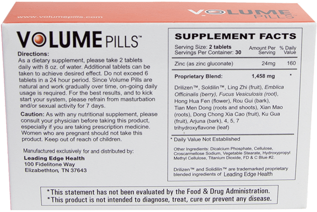 voume pills label