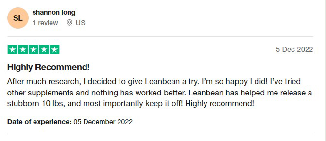 LeanBean testimonials
