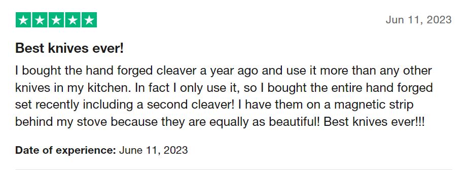 cooking guild review - I bought the entire hand forged set