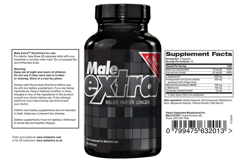 Male Extra Ingredinets