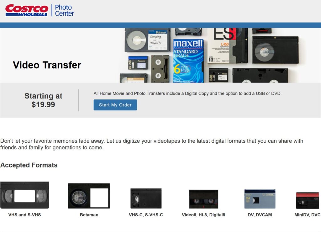 new costco video transfer