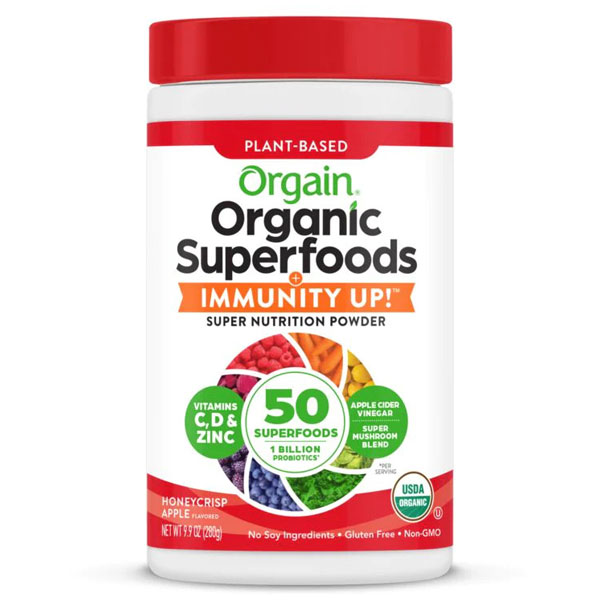 orgain organic superfoods and immunity up