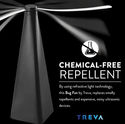 The TREVA Bug Fan chemical free repellent