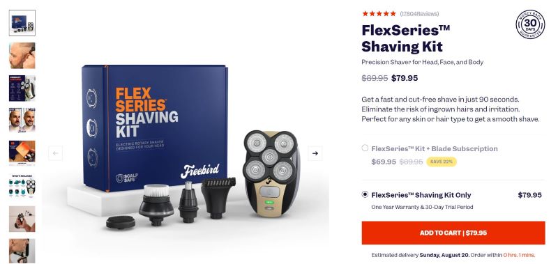 Freebird shaver price
