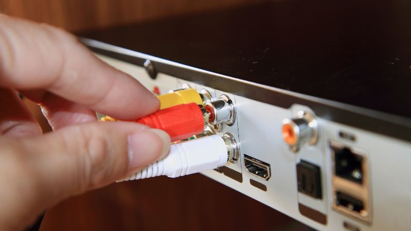 back of dvd recorder