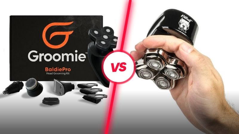 groomie vs pitbull skull shaver