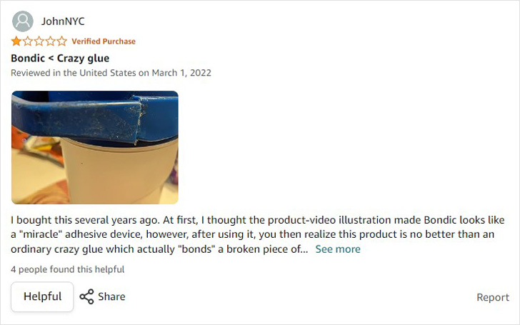 Example of a negative review