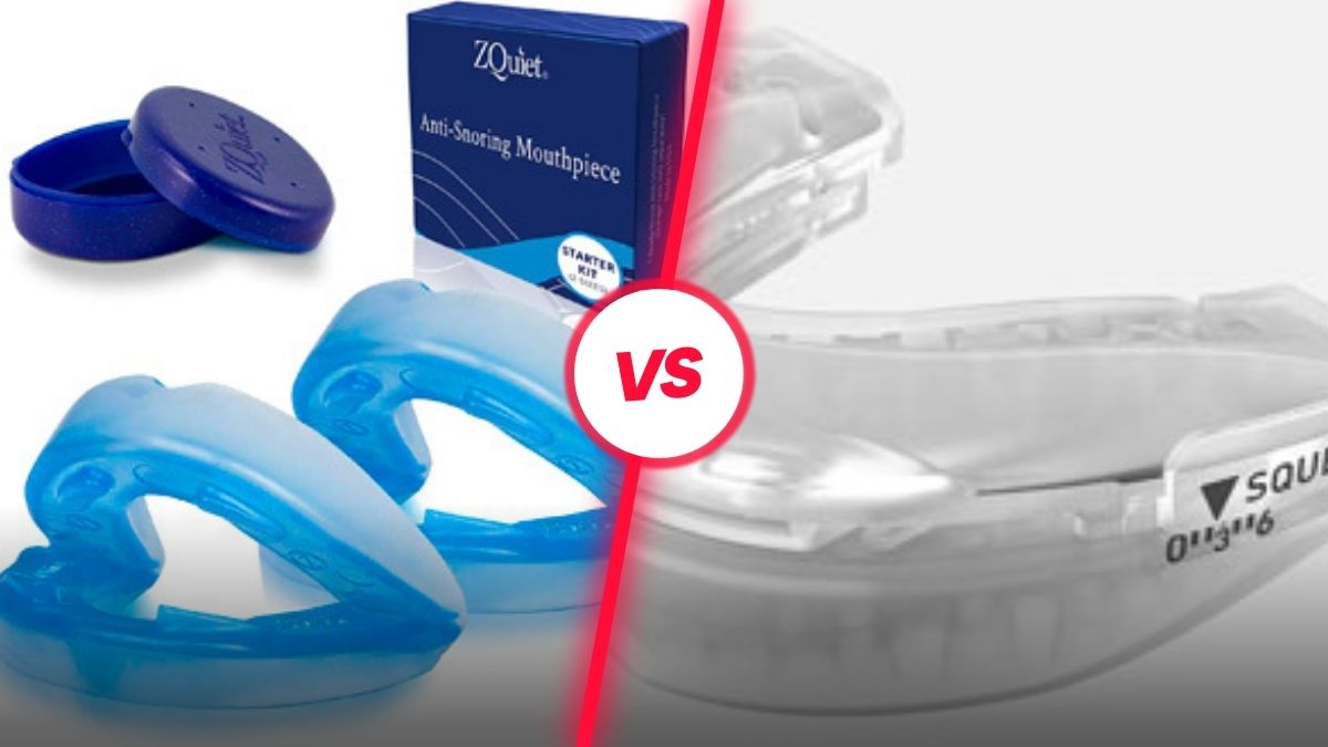 SnoreRX vs ZQuiet Comparison Mouthpiece 2024