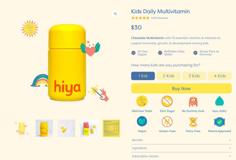 hiya vitamins price