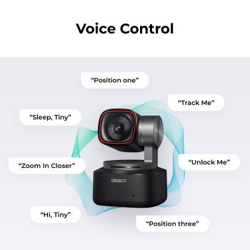 obsbot tiny 2 voice control