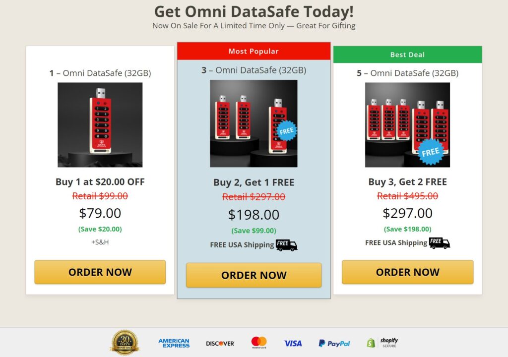 omni data safe buy