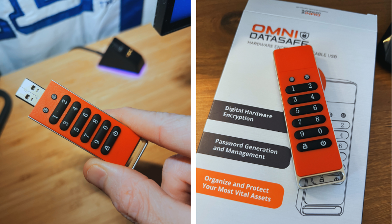omni data safe encryption usb drive
