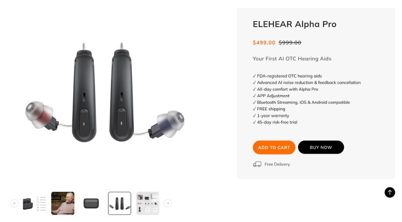 elehear alpha pro cart