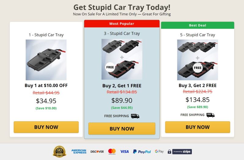 buy stupid car trey