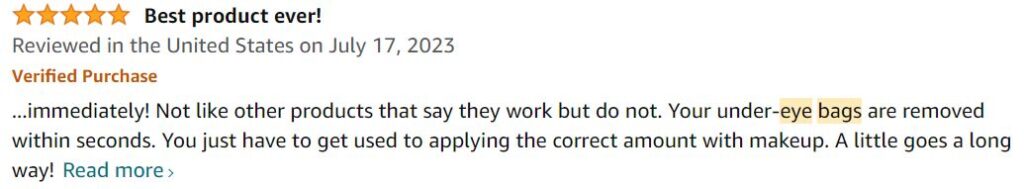 inta-tox customer review eye bags 1