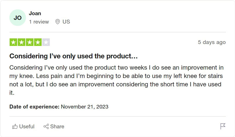 knee massager trustpilot review
