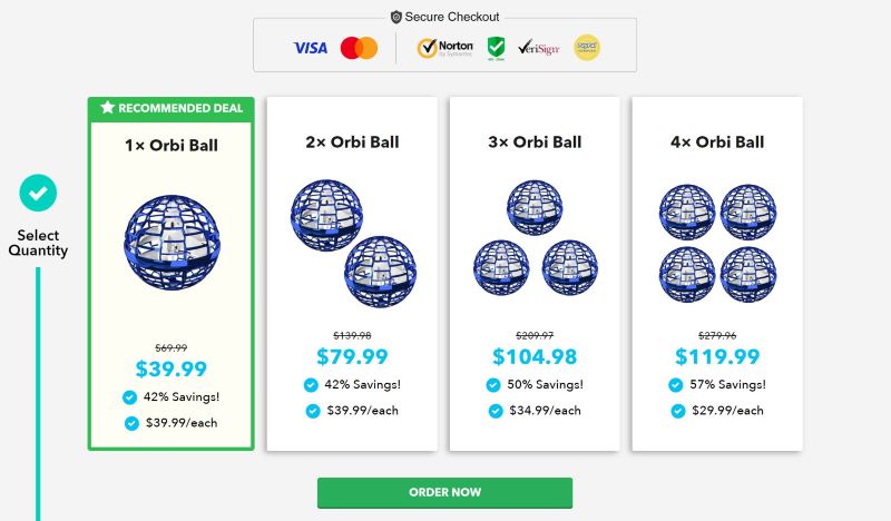 orbi boomerang ball cart