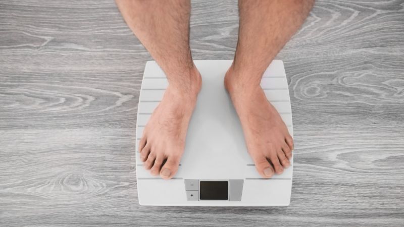 standing on the scale