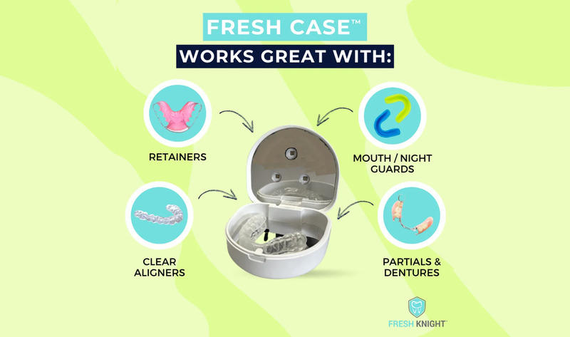 fresh case with different teeth pieces