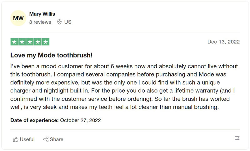 mode toothbrush trustpilot review