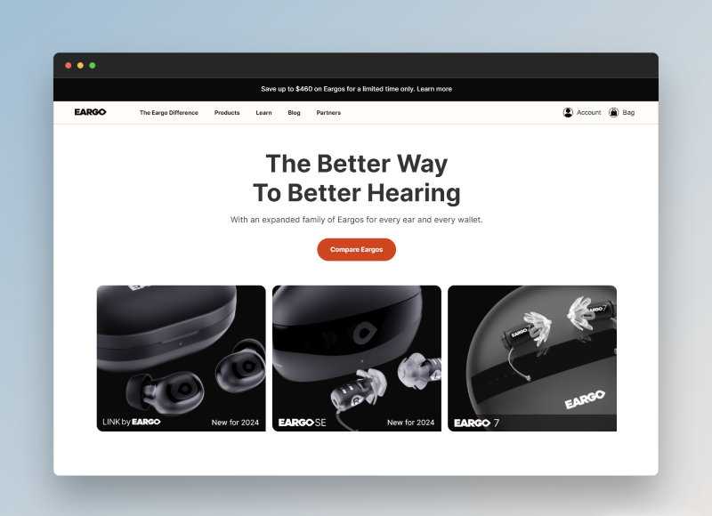 eargo hearing aids webiste