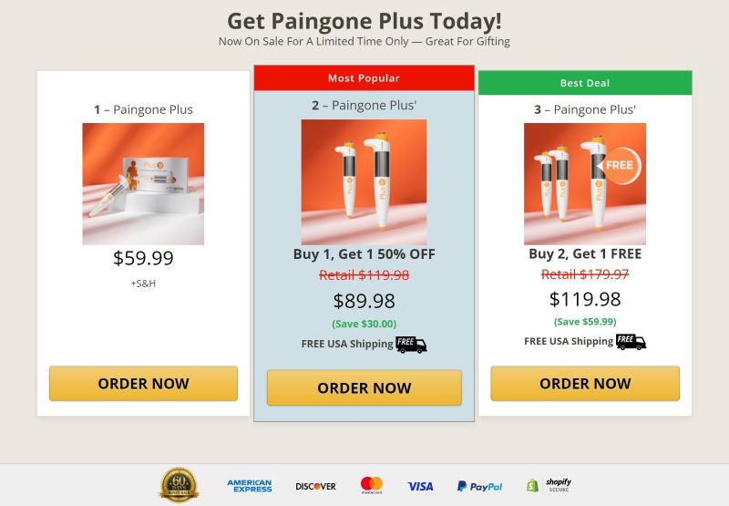 paingone plus cart