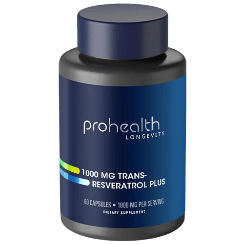 prohealth trans resveratrol bottle