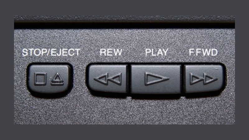 vhs vcr controls